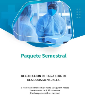 Paquete semestral $7,300 (IVA Incluido)